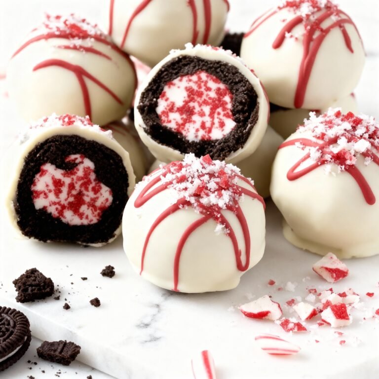 No Bake Peppermint Oreo Truffles Recipe