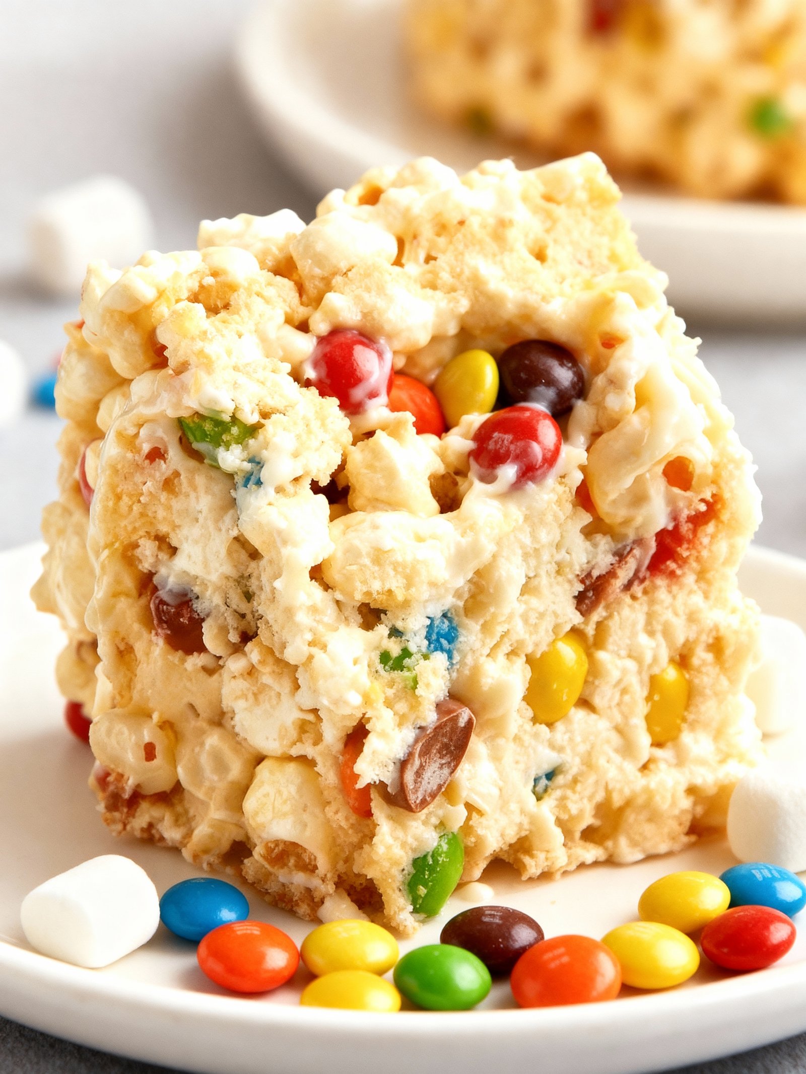 No Bake Popcorn Cake finished