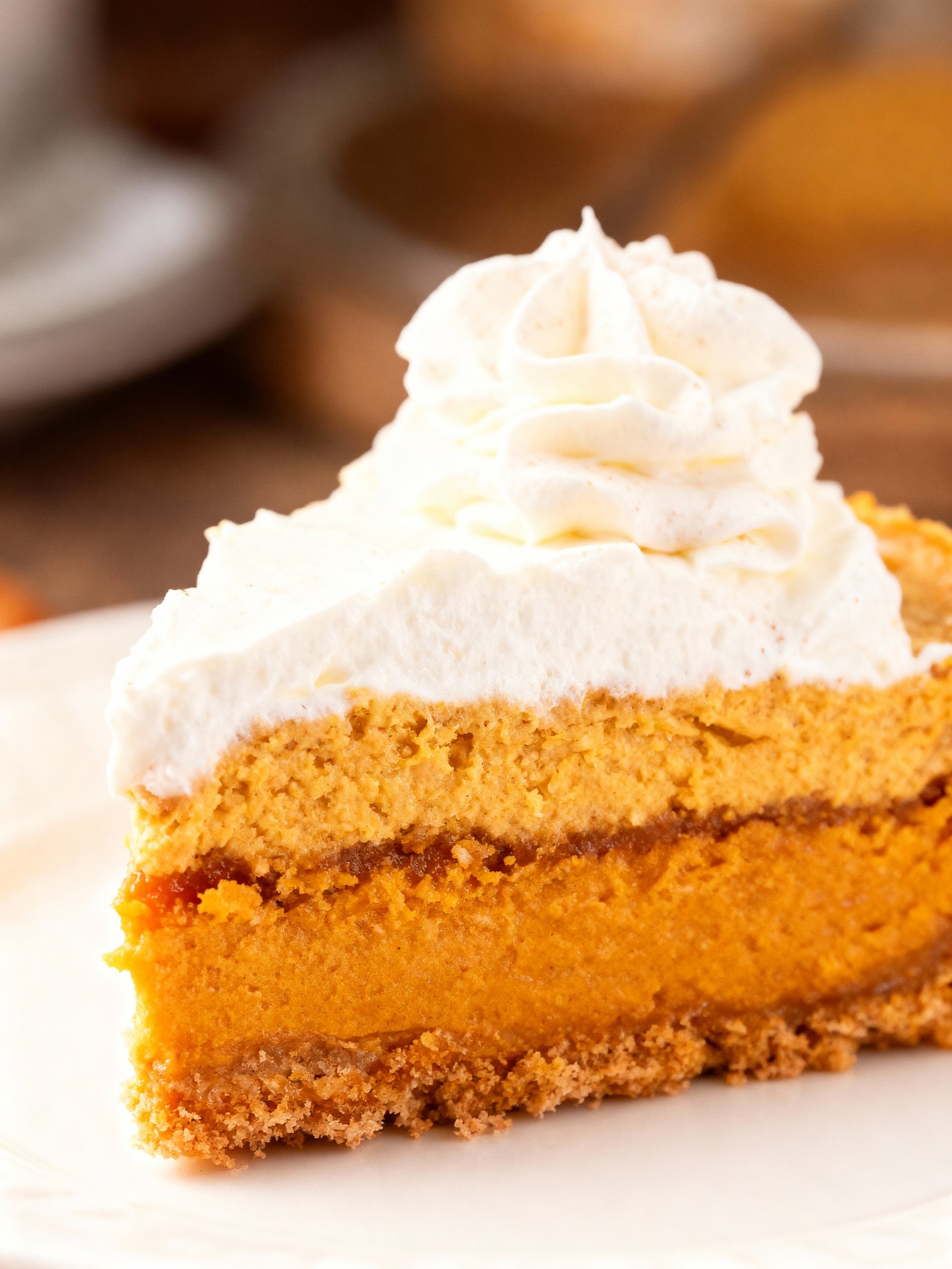 No Bake Pumpkin Pie finished