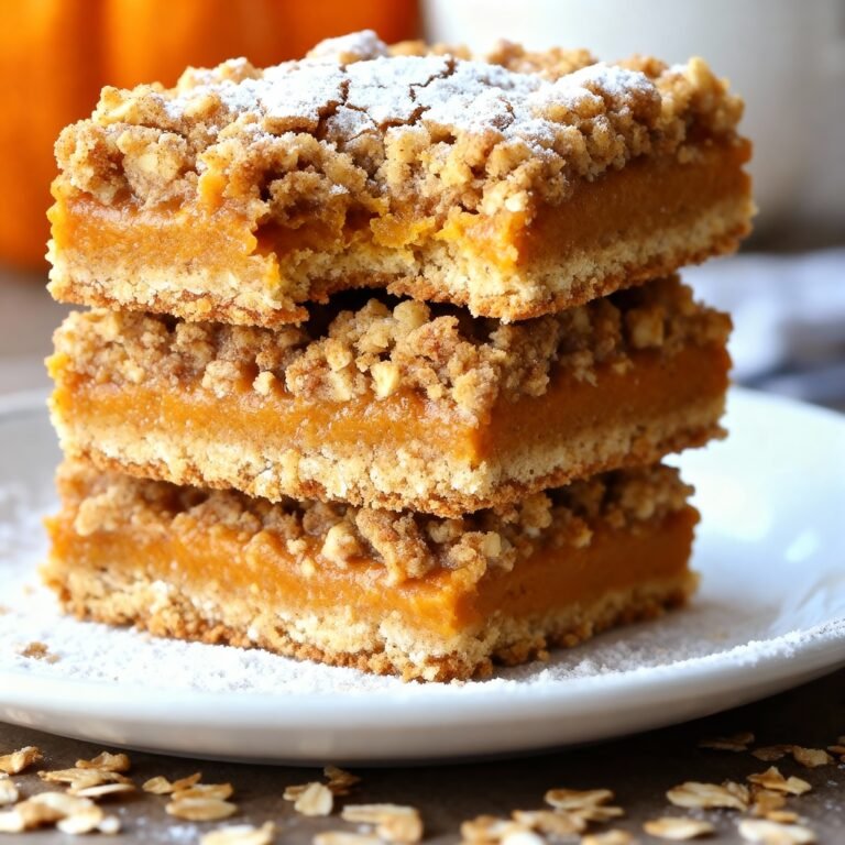 Pumpkin Pie Crumble Bars Recipe