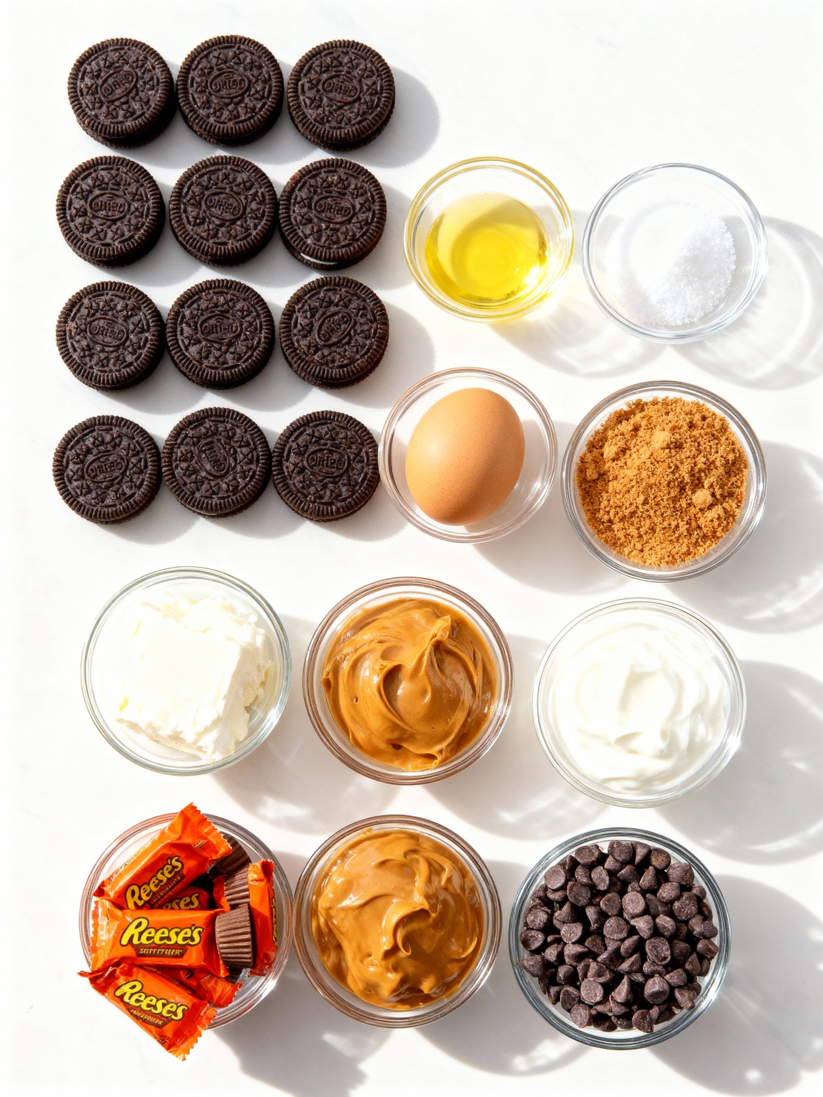Reese's Peanut Butter Cheesecake ingredients