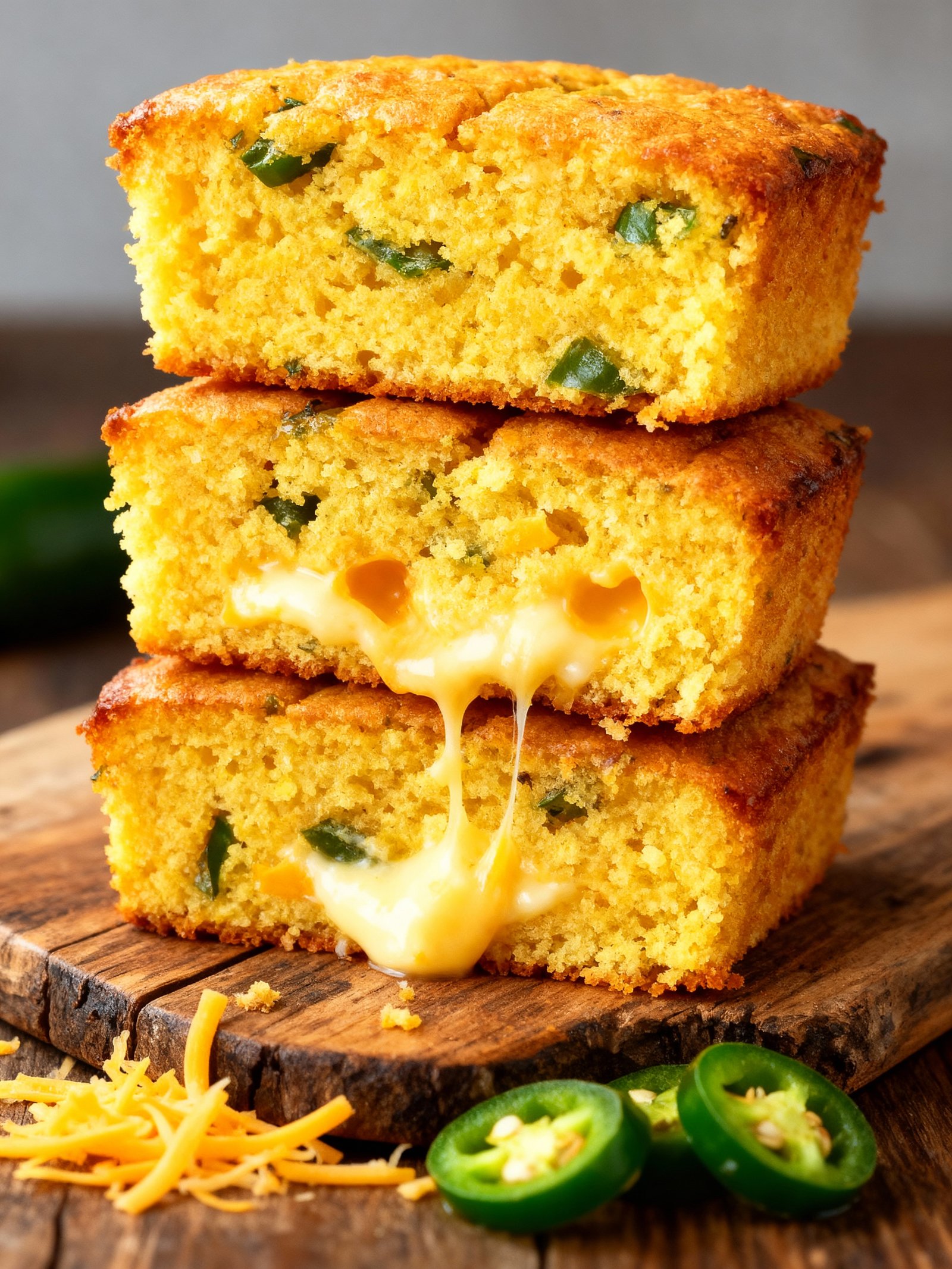 Spicy Jalapeño Cornbread finished