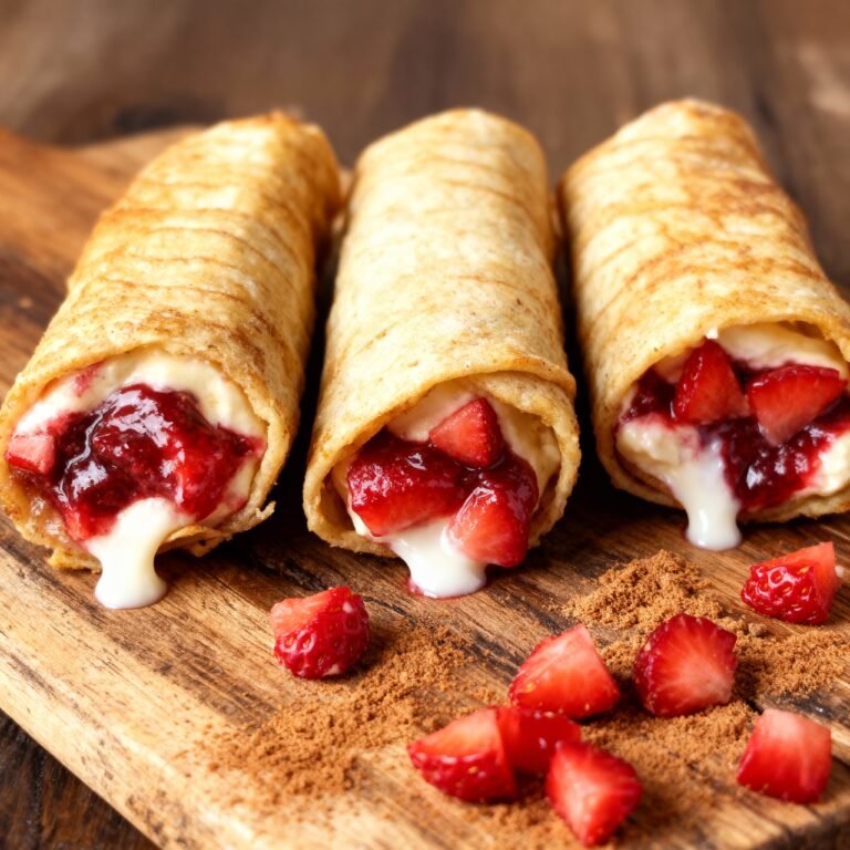 Strawberry Cheesecake Chimichangas Recipe