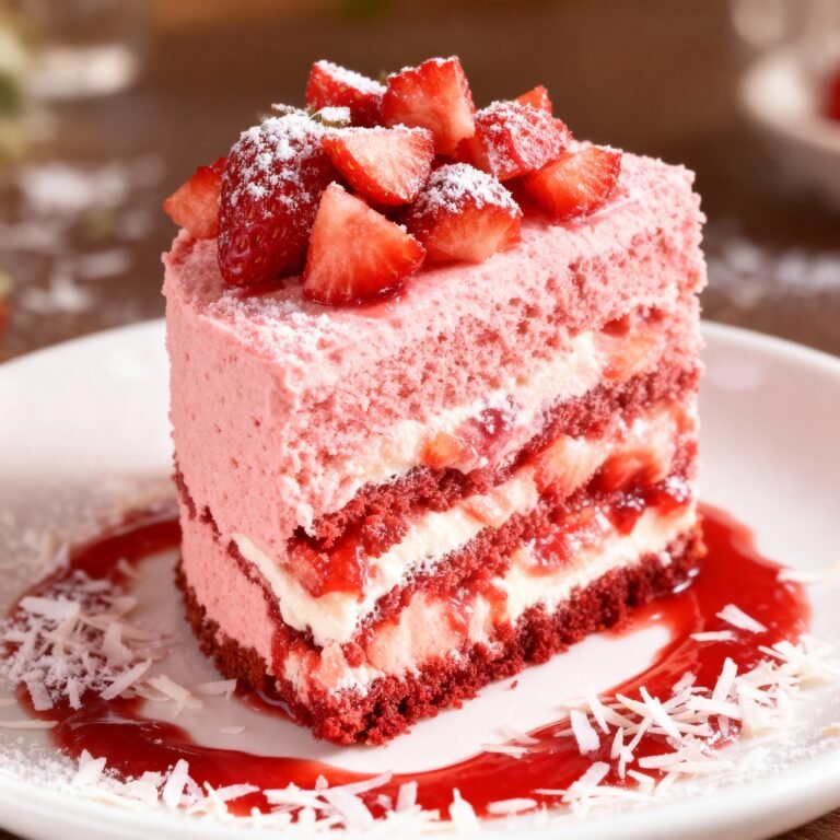 Strawberry Velvet Cake Recipe