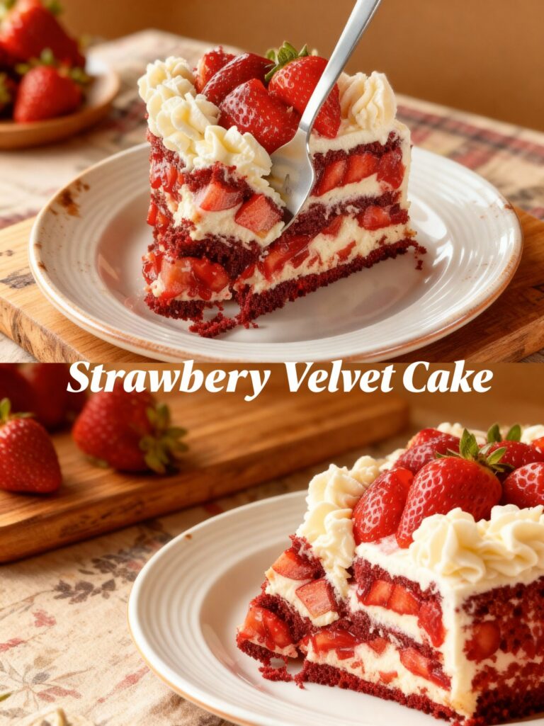 Strawberry Red Velvet Cake Recipe