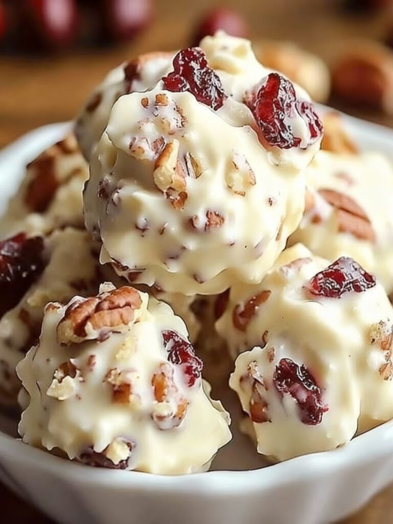 White Chocolate Cranberry Pecan Clusters Recipe