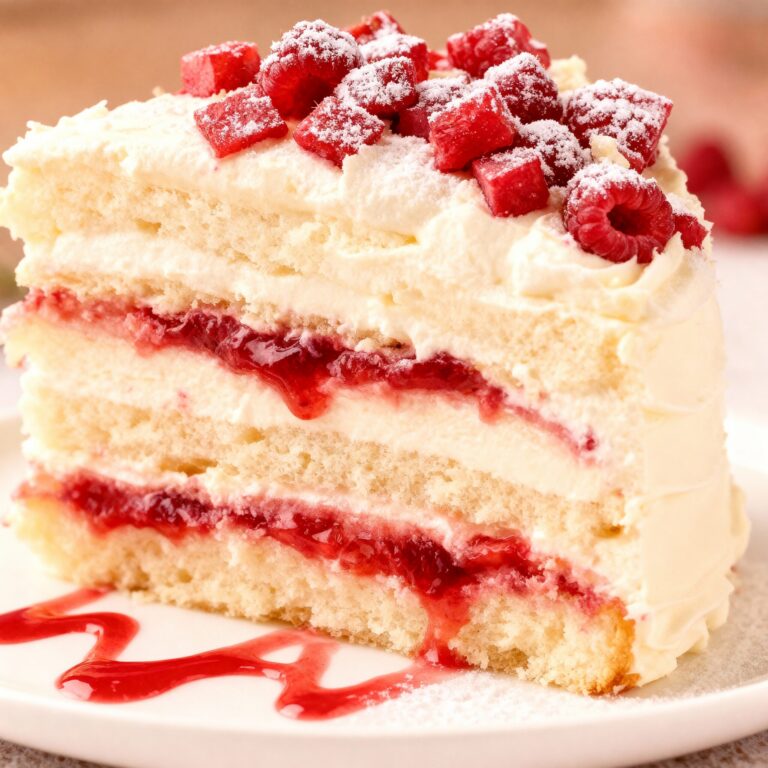 White Chocolate Raspberry Cake Recipe