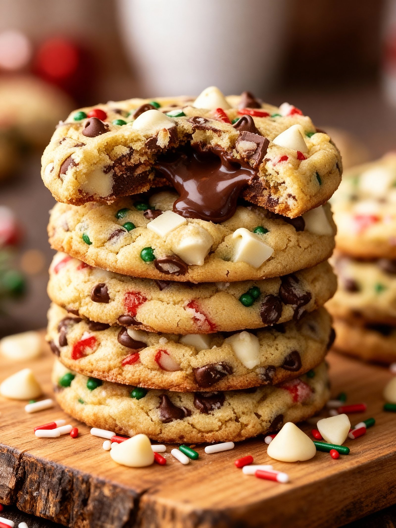 Winter Wonderland Chocolate Chip Cookies finished