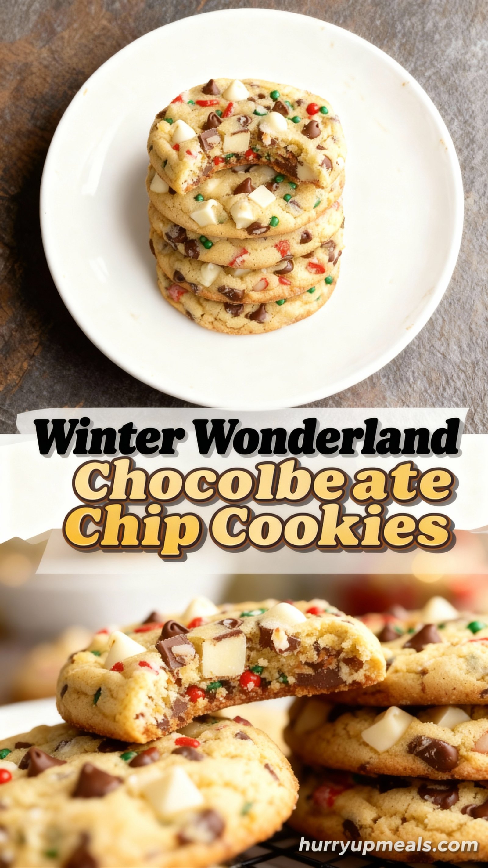 Winter Wonderland Chocolate Chip Cookies finished