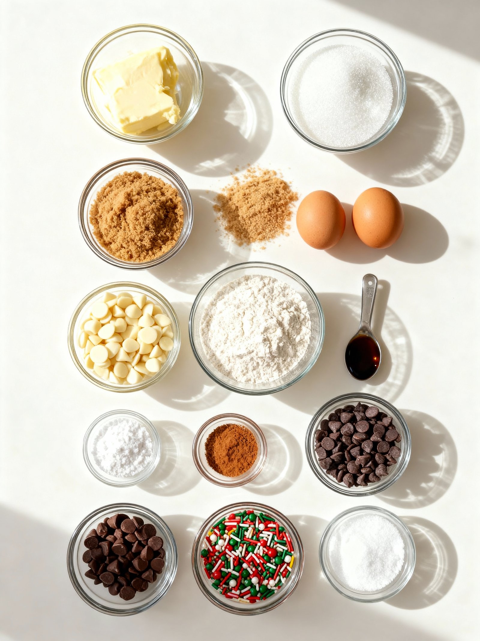 Winter Wonderland Chocolate Chip Cookies ingredients