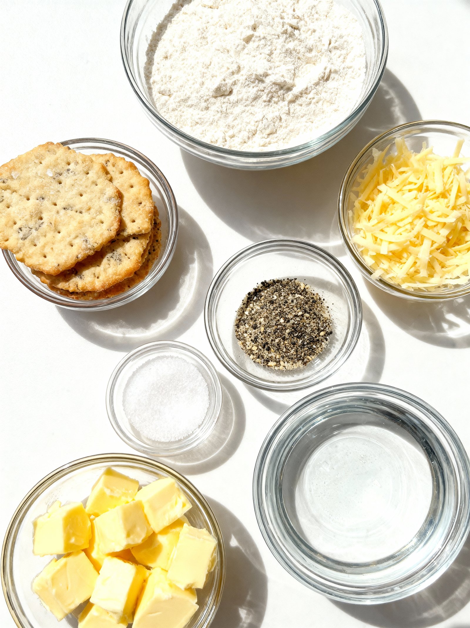 Black Pepper Asiago Crackers ingredients