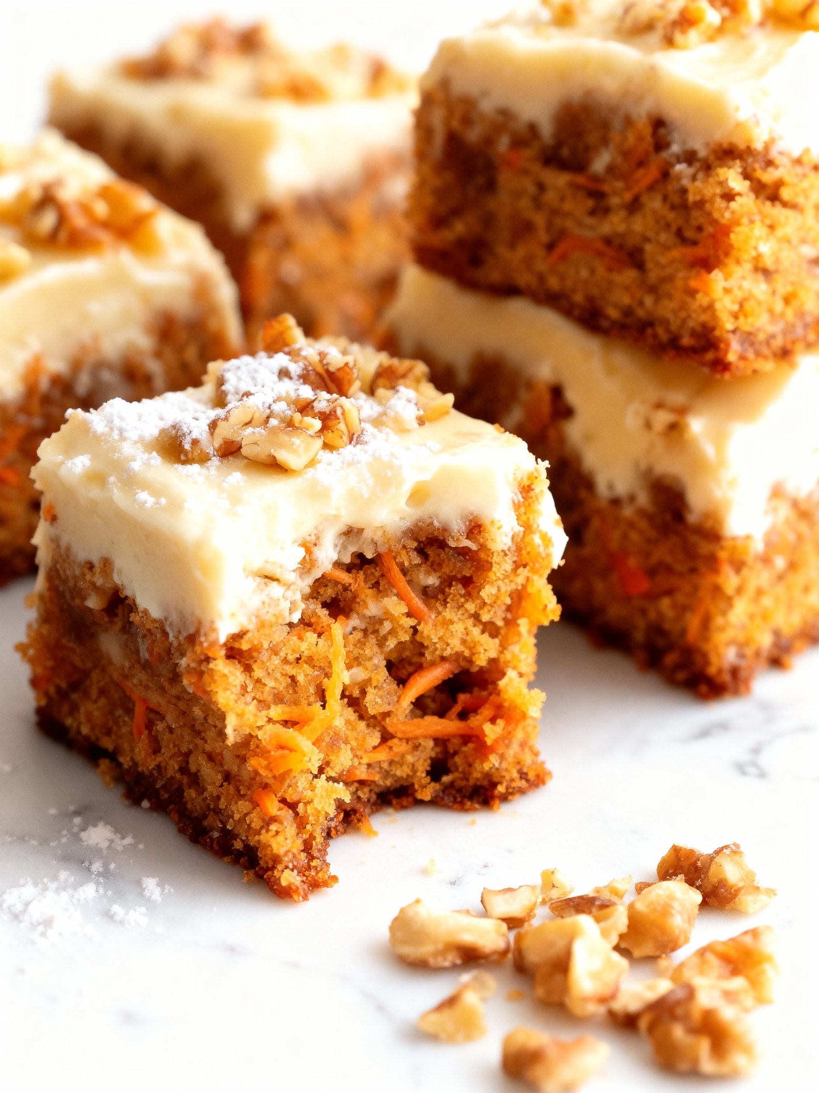 Carrot Cake Bars finished