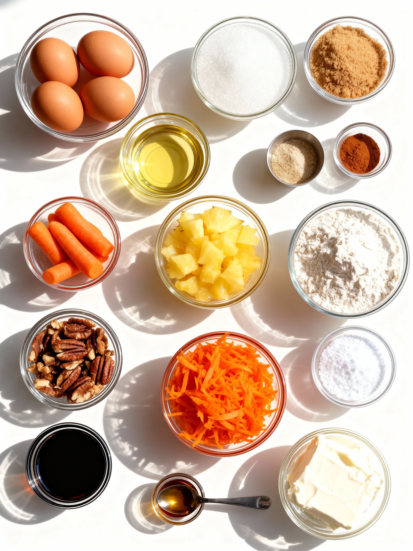 Carrot Cake Bars ingredients