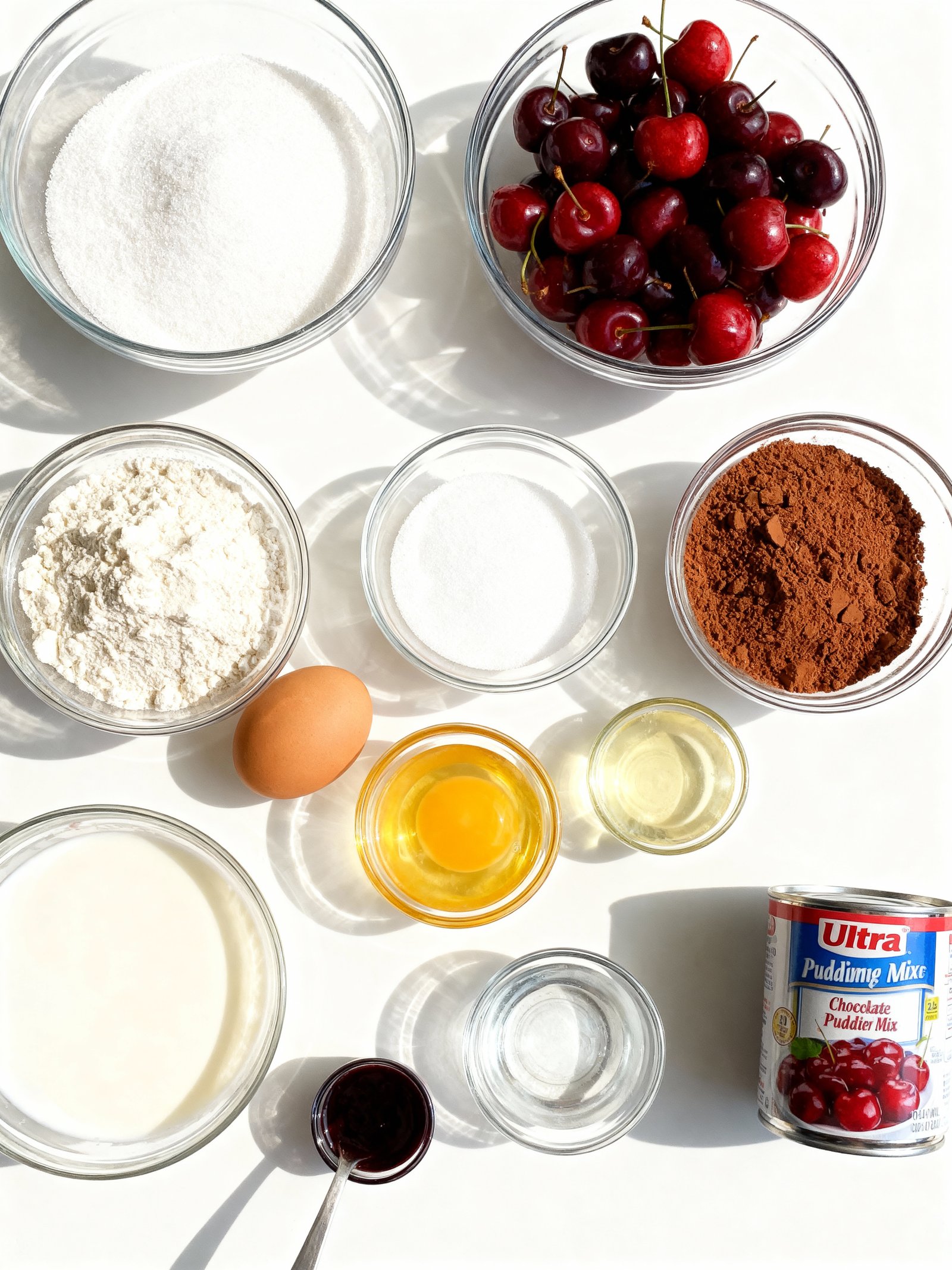 Cherry Chocolate Dream Cake ingredients