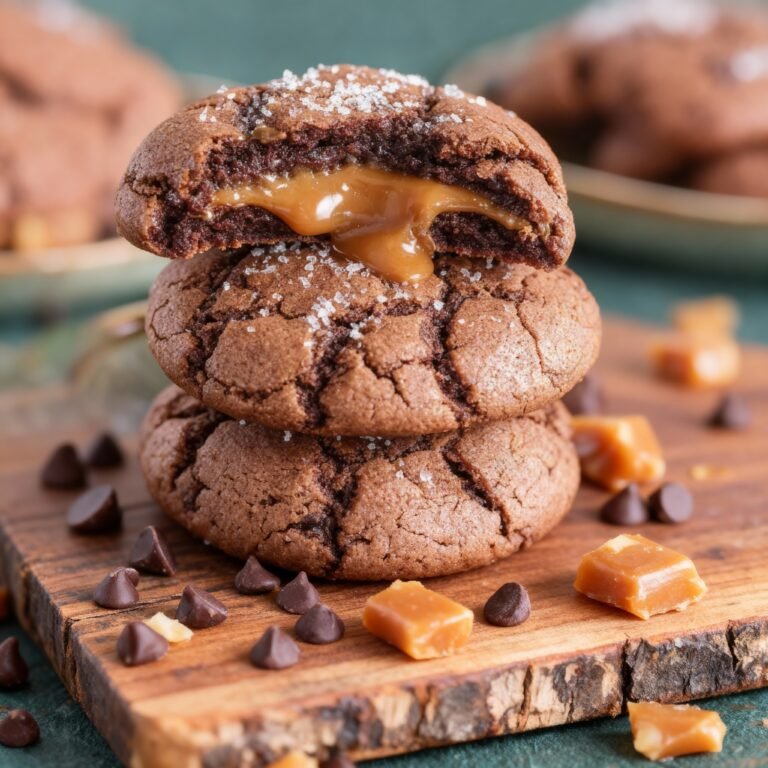 Chewy Chocolate Caramel Cookies Recipe