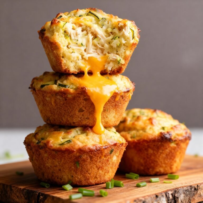 Chicken, Cheese, and Zucchini Muffins Recipe