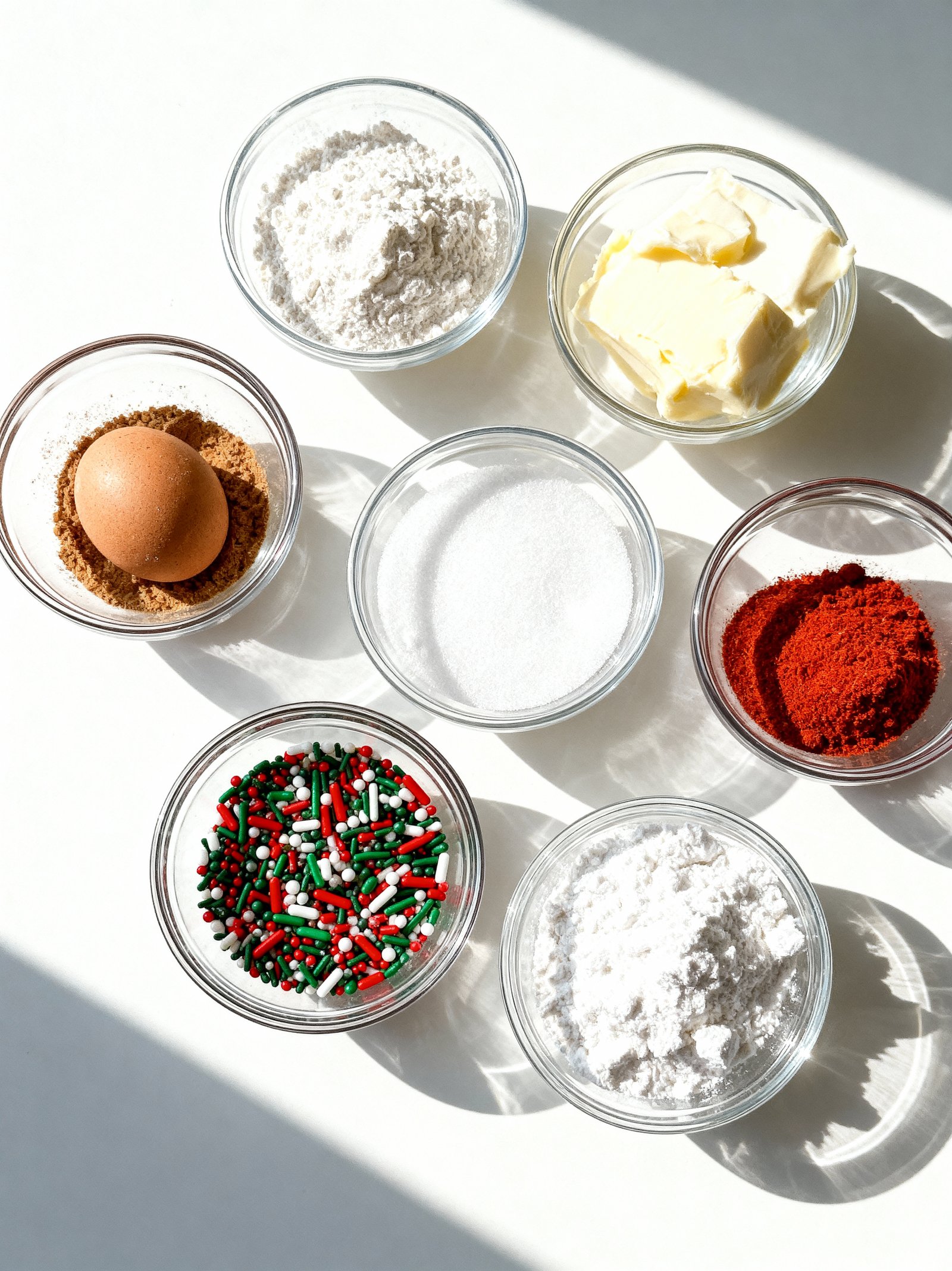 Christmas Gooey Butter Cookies ingredients