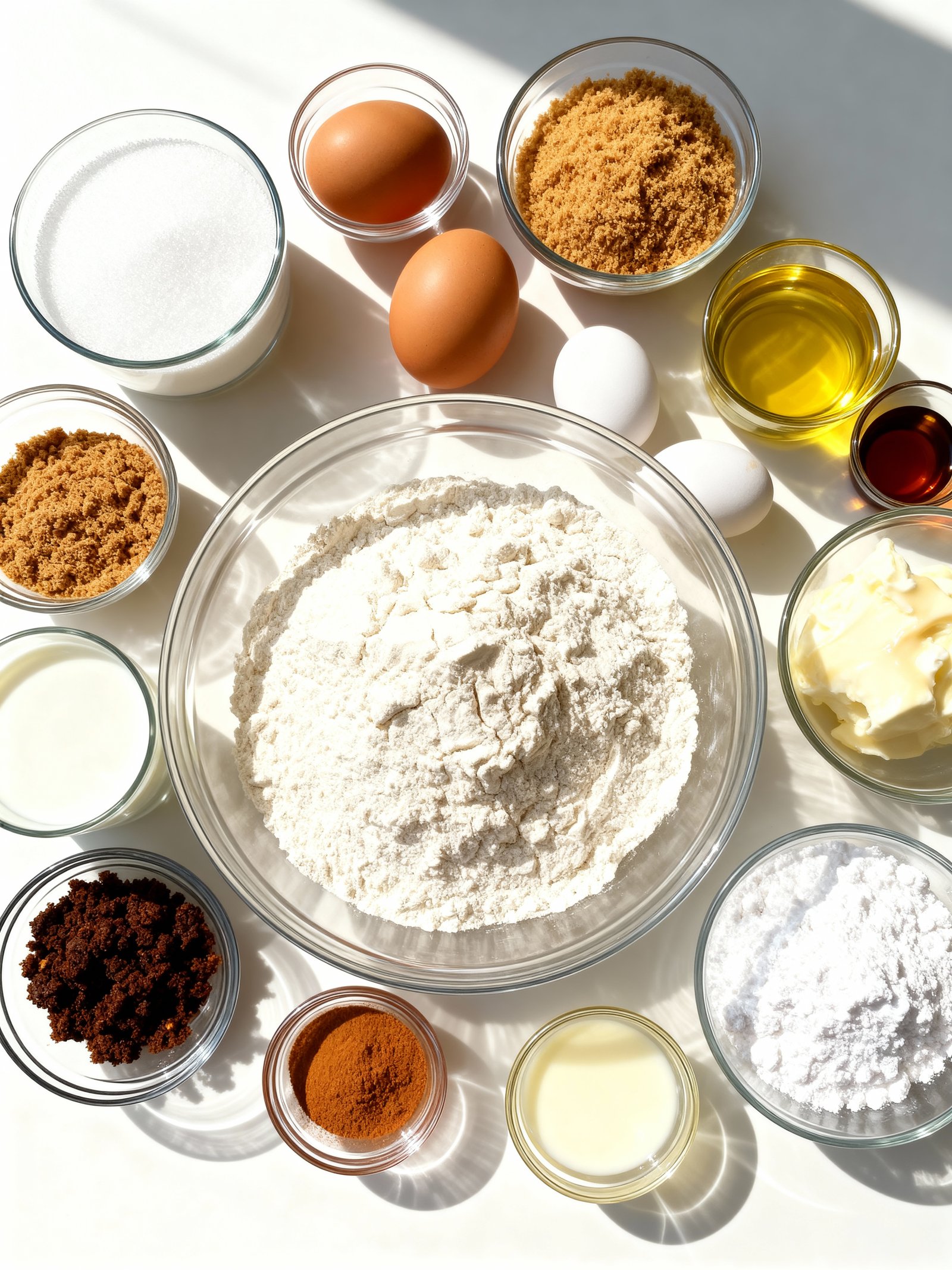 Cinnamon Sugar Swirl Muffins ingredients