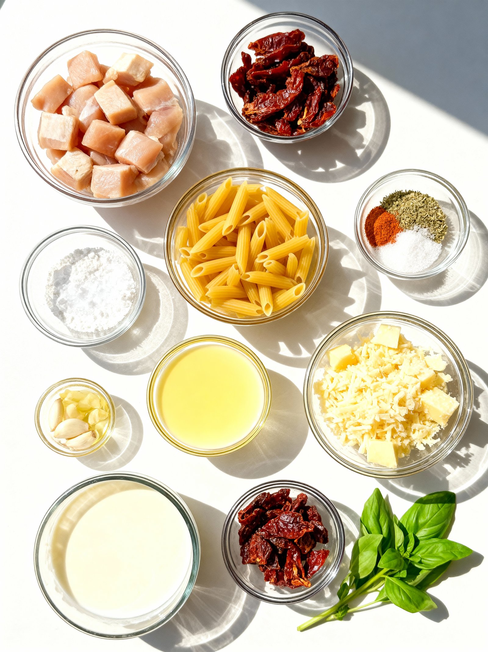 Creamy Marry Me Chicken Pasta ingredients