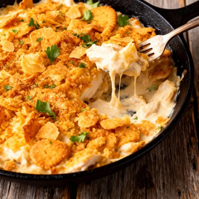 Creamy Ritz Cracker Chicken Casserole Recipe