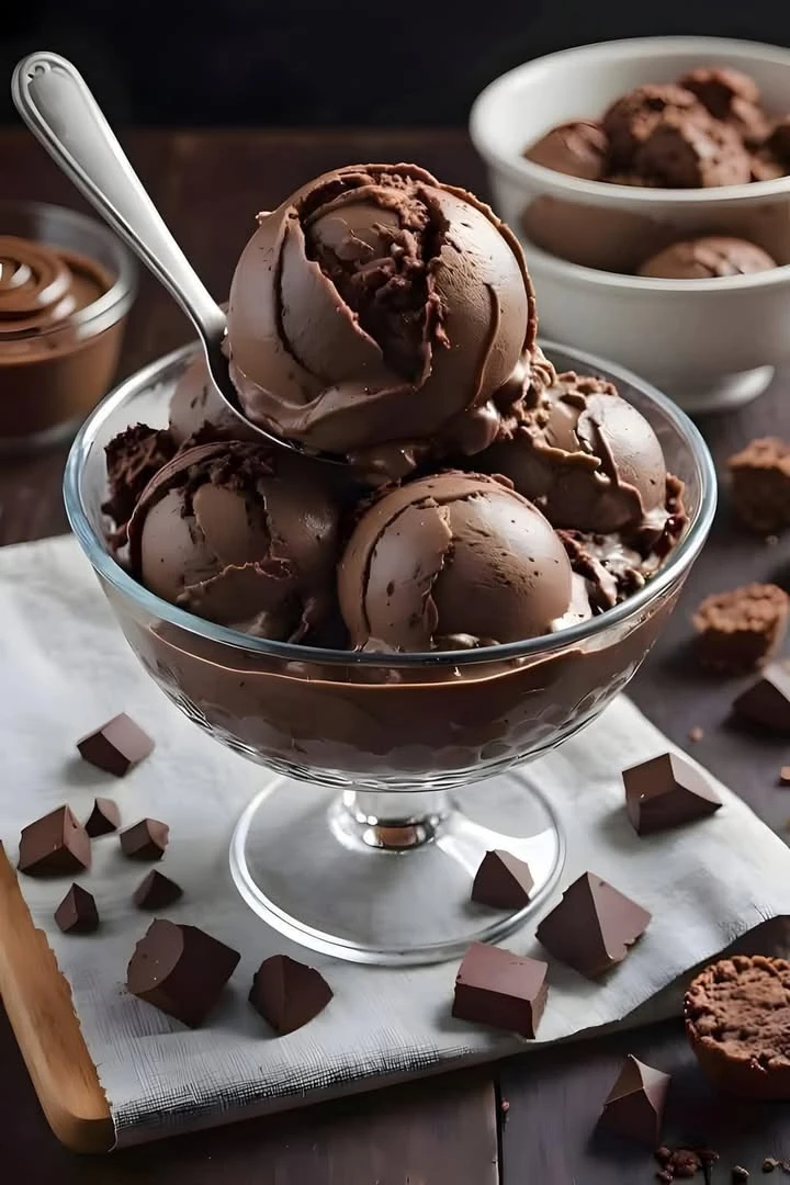 Double Chocolate Ice Cream finished