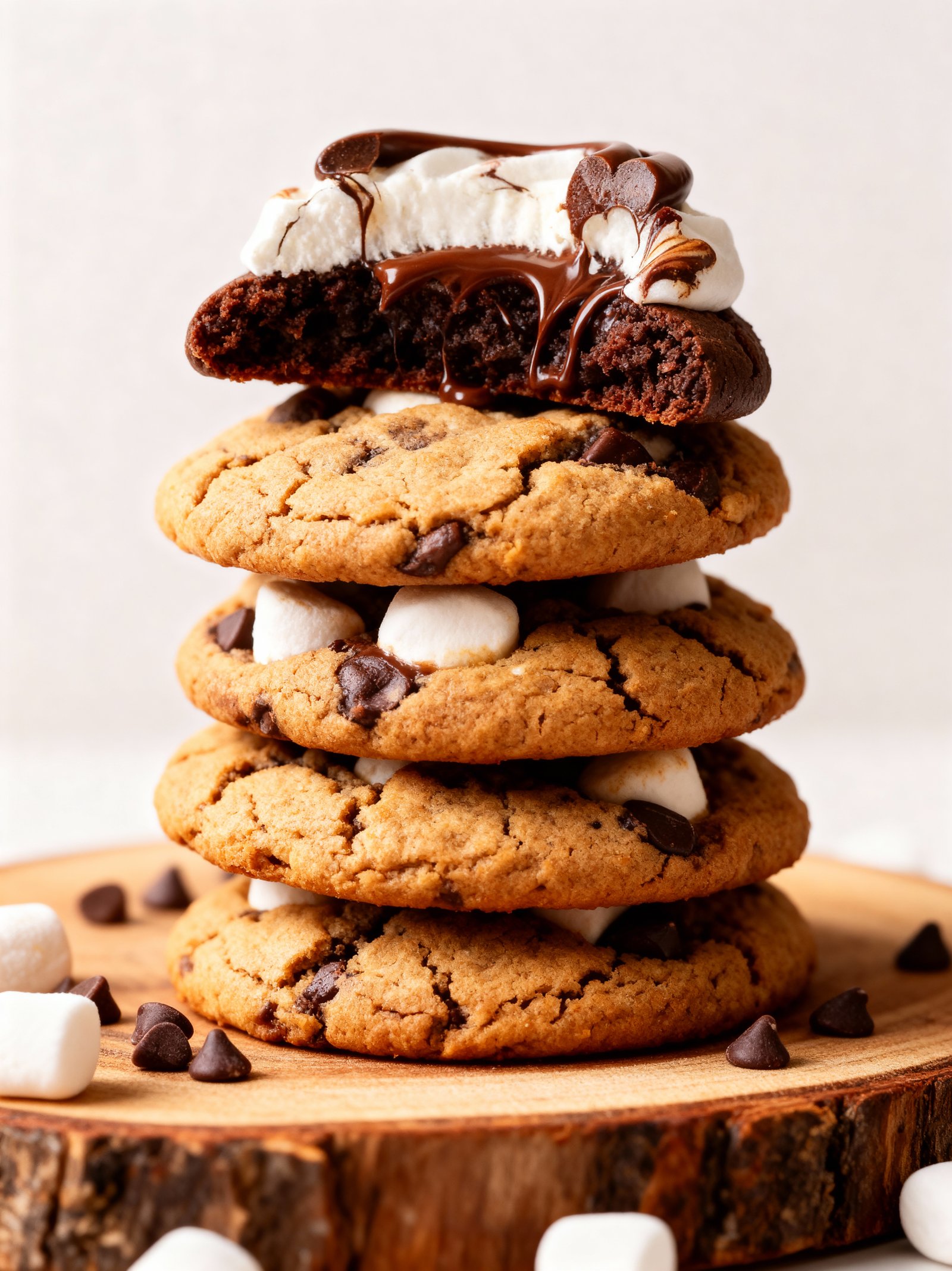 Double Chocolate Marshmallow Cookies finished