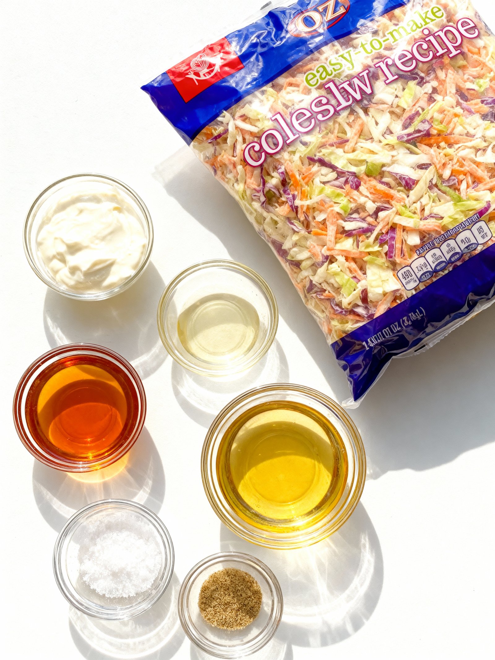 Easy Coleslaw Recipe ingredients
