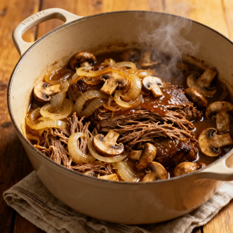 French Onion Mushroom Pot Roast Recipe