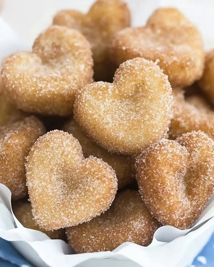 French Toast Churro Bites in Heart Shapes ingredients