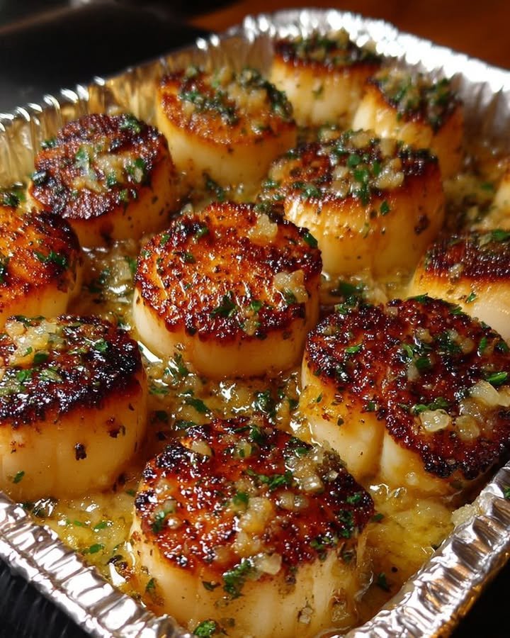 Garlic Butter Baked Scallops ingredients