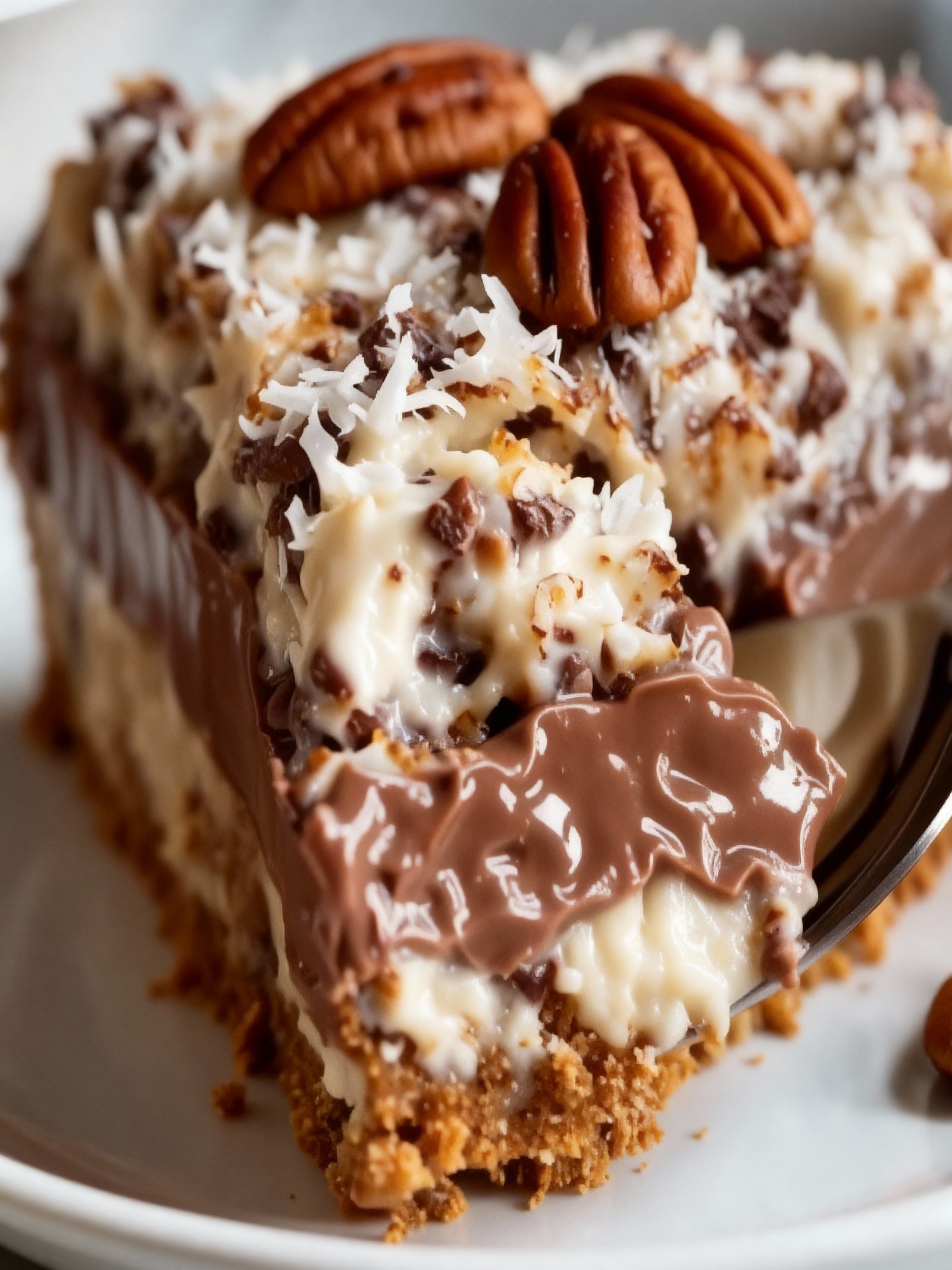 German Chocolate Cheesecake finished