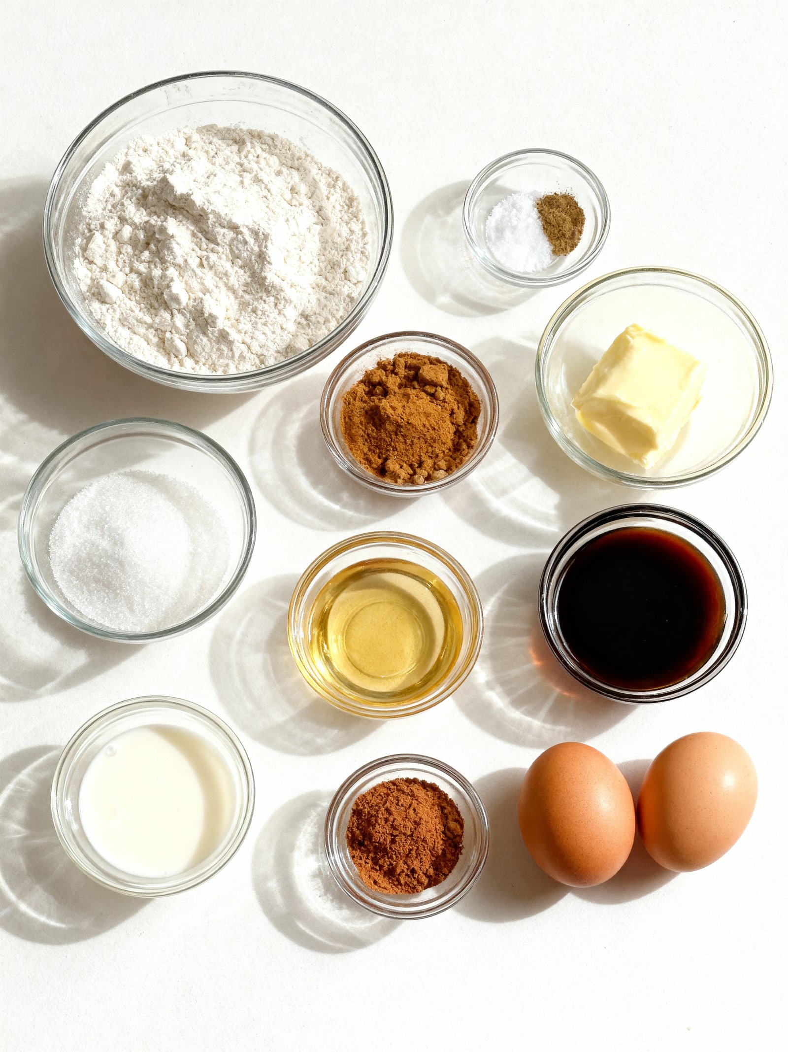 Gingerbread Cupcakes with Cinnamon Frosting ingredients