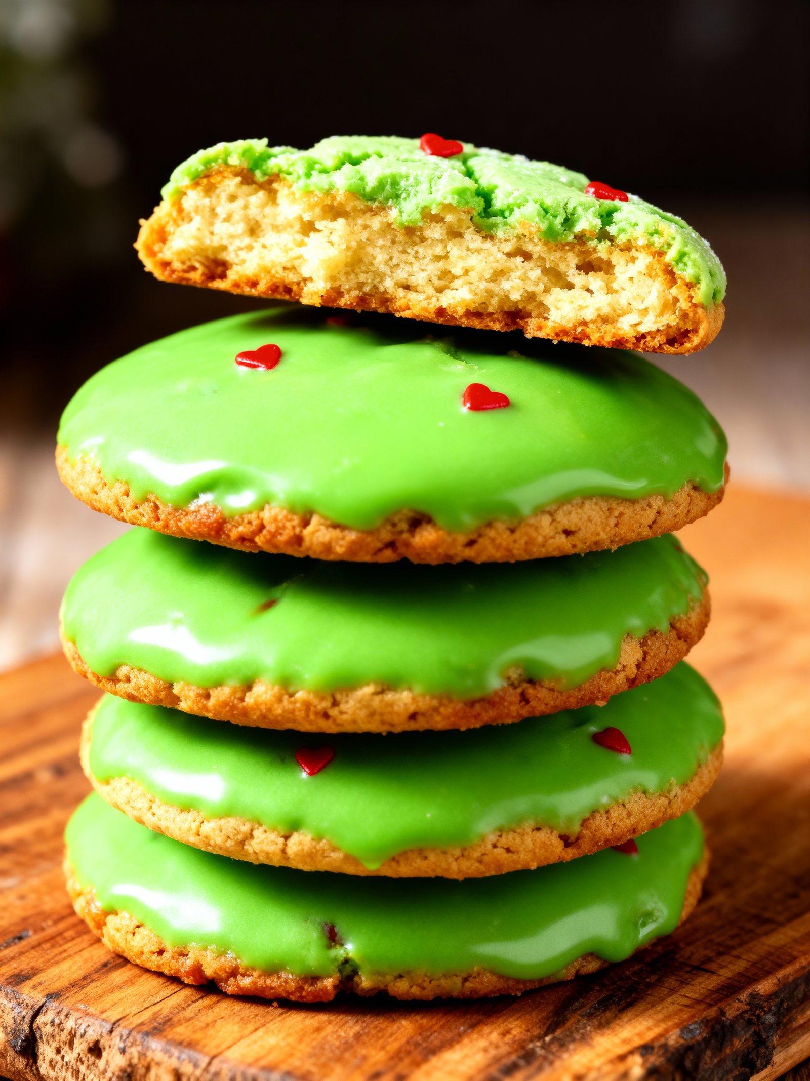 Grinch Cookies finished