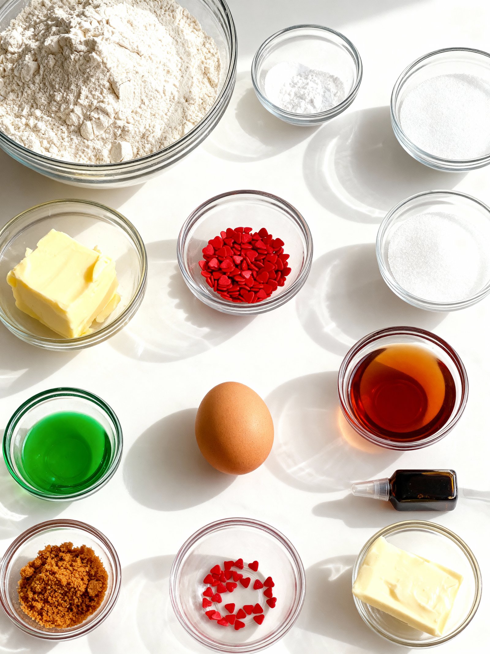 Grinch Cookies ingredients