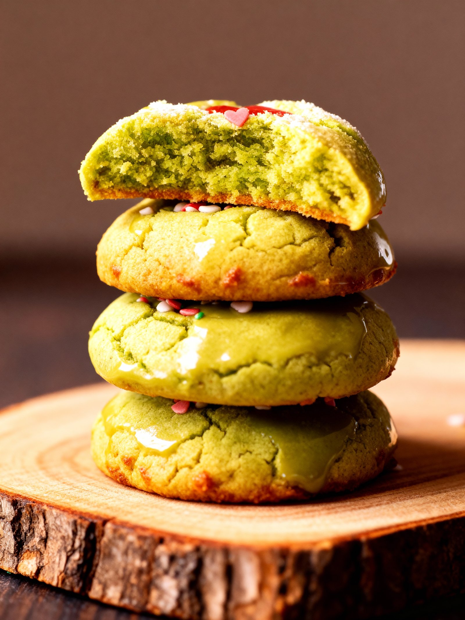 Holiday Grinch Cookies finished