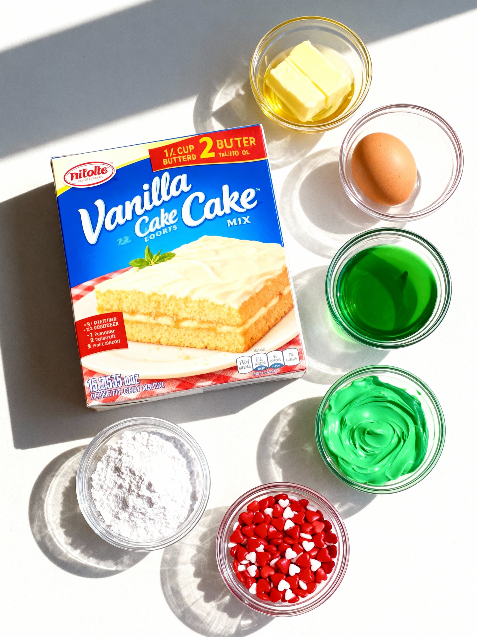 Holiday Grinch Cookies ingredients