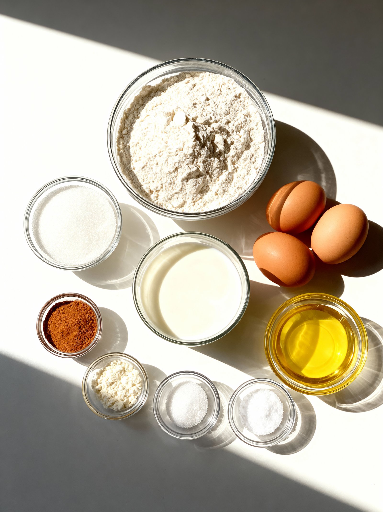 Homemade Pancakes ingredients