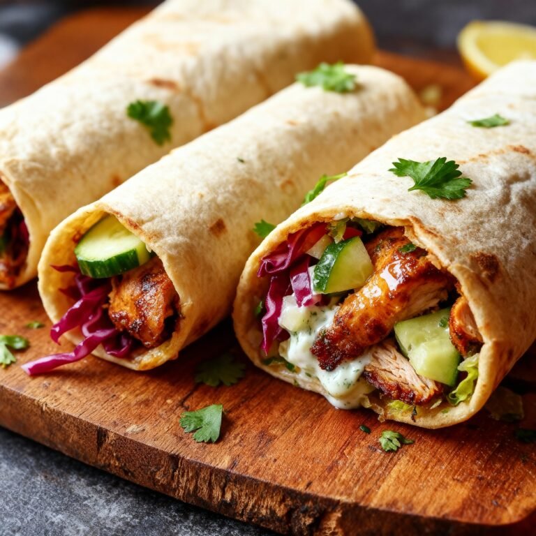 Juicy Chicken Shawarma Wraps Recipe