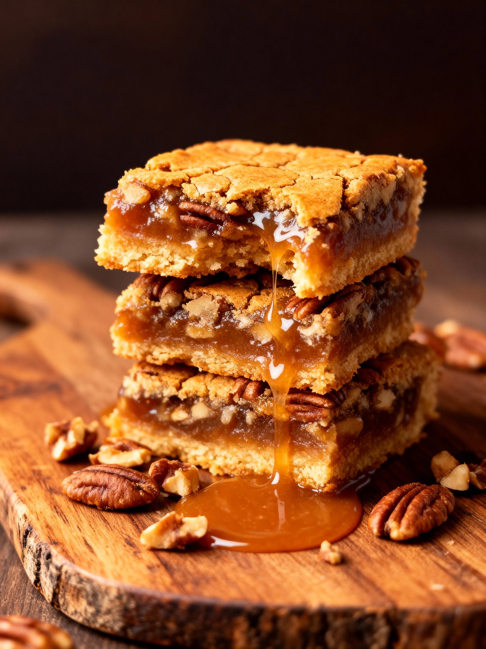 Lazy Girl Pecan Pie Bars finished