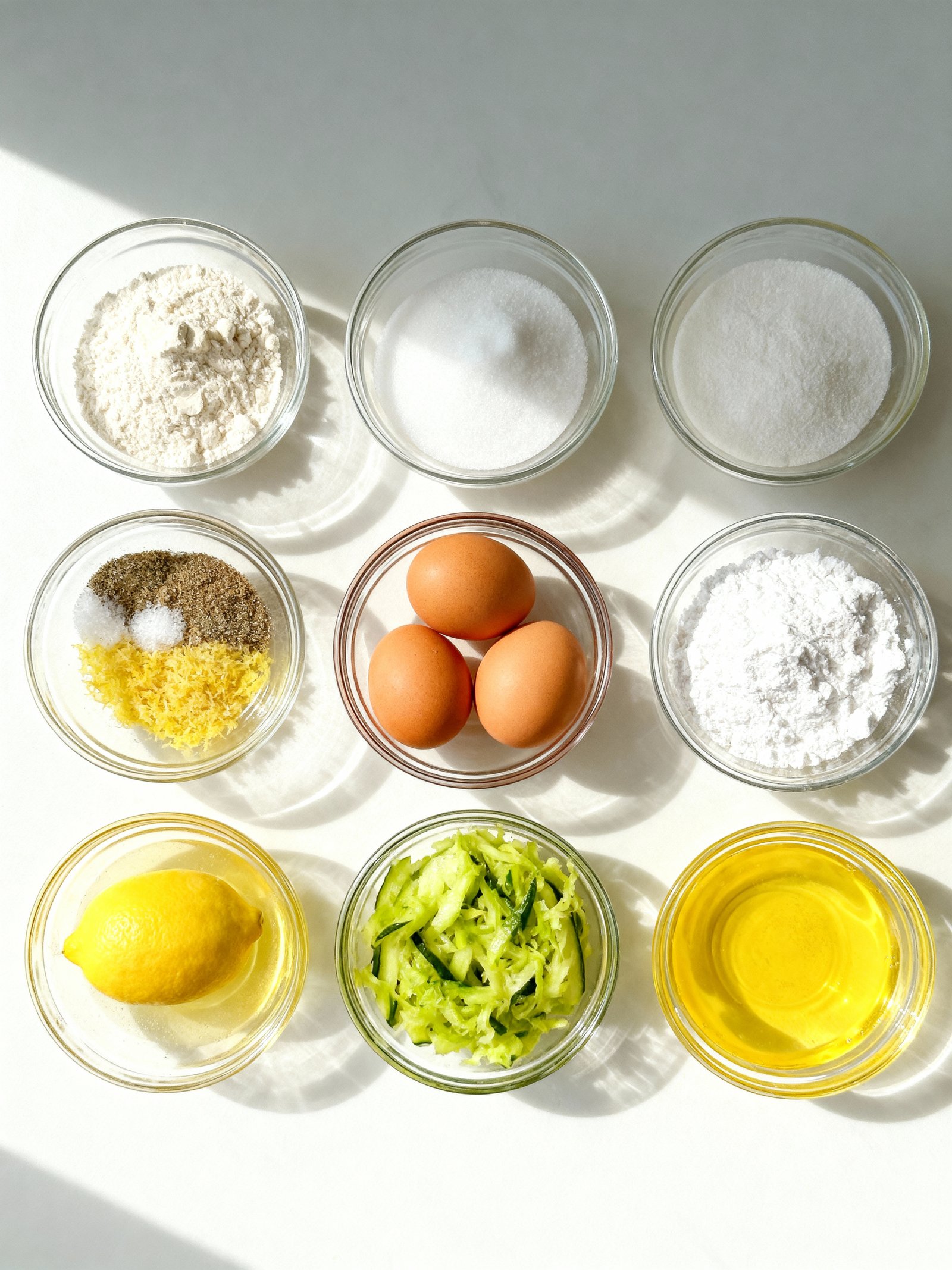 Lemon Zucchini Heaven Bread ingredients