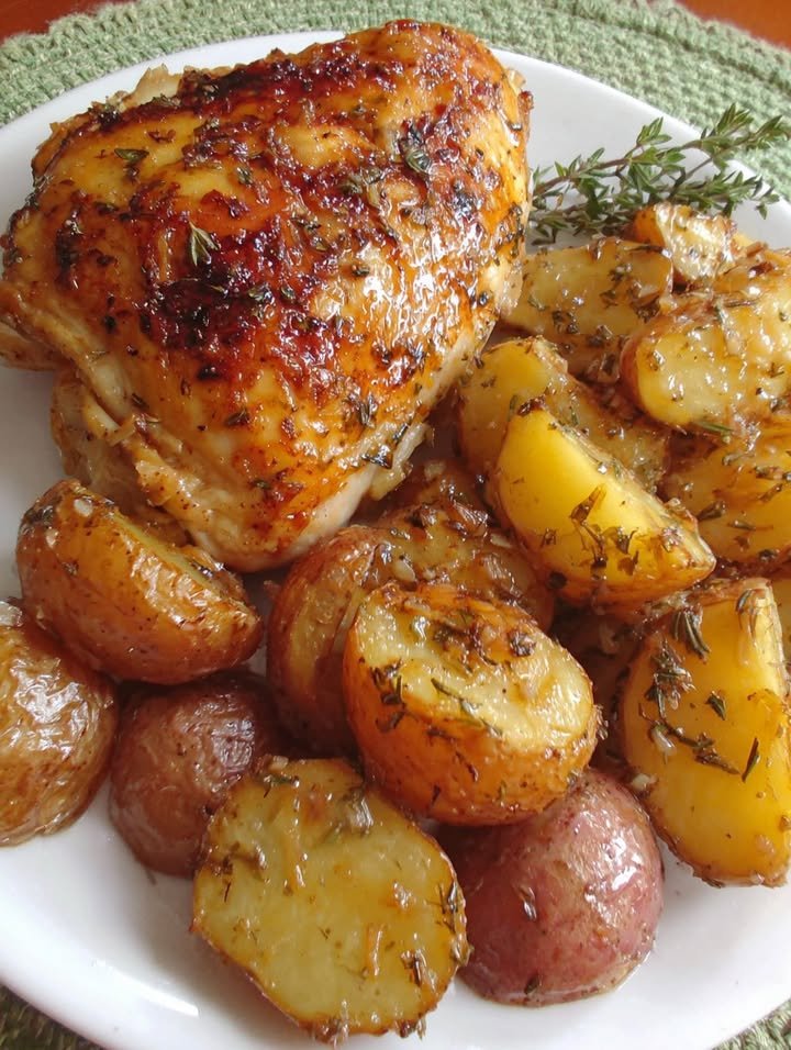 Maple Roasted Chicken with Buttered Garlic Potatoes ingredients