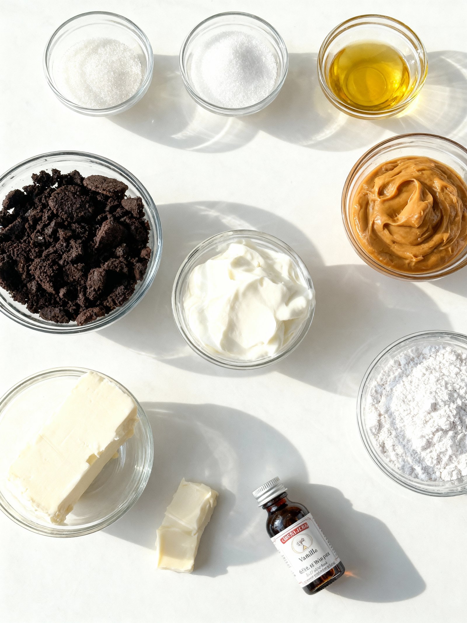 Mini Chocolate Peanut Butter Pies ingredients