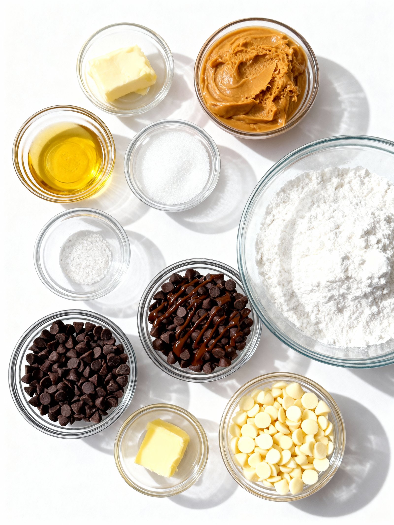 No Bake Chocolate Peanut Butter Christmas Trees ingredients