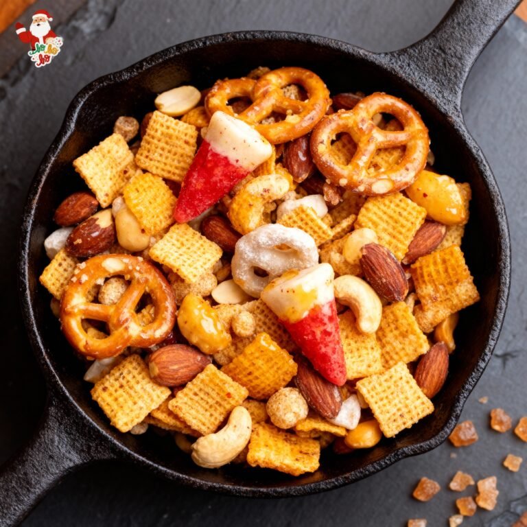 Santa’s Sweet & Spicy Snack Mix Recipe