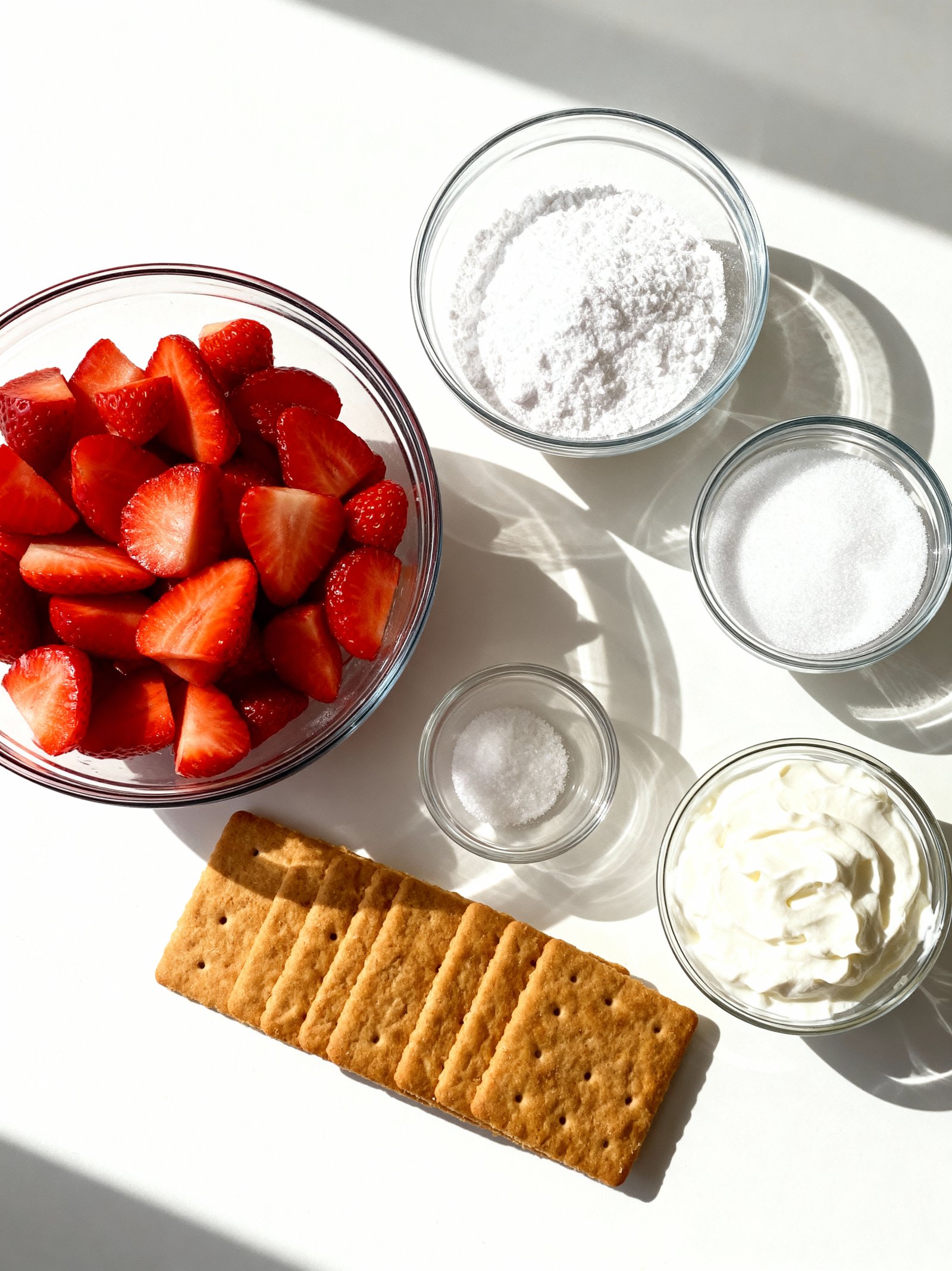 Strawberry Cream Cheese Icebox Cake ingredients