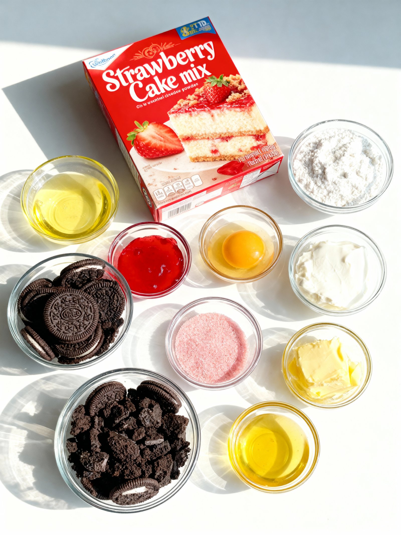 Strawberry Crunch Bars ingredients