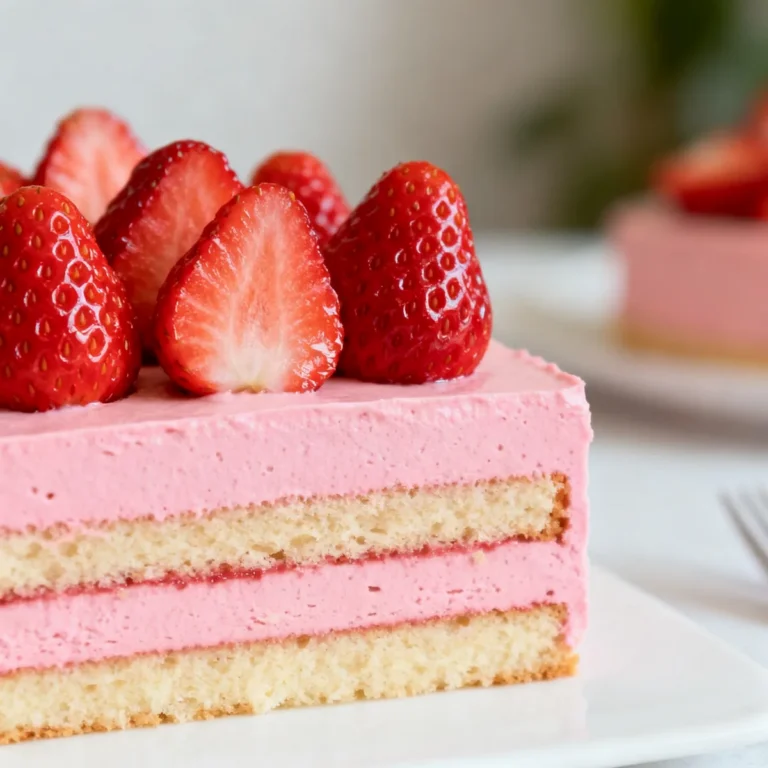 Strawberry Mousse Cake Recipe