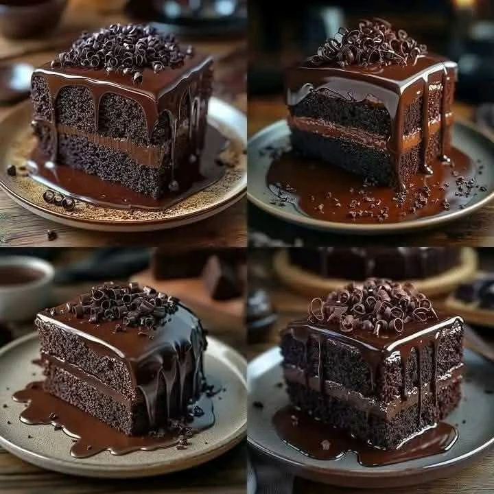 Super Moist Chocolate Cake with Perfect Chocolate Ganache finished