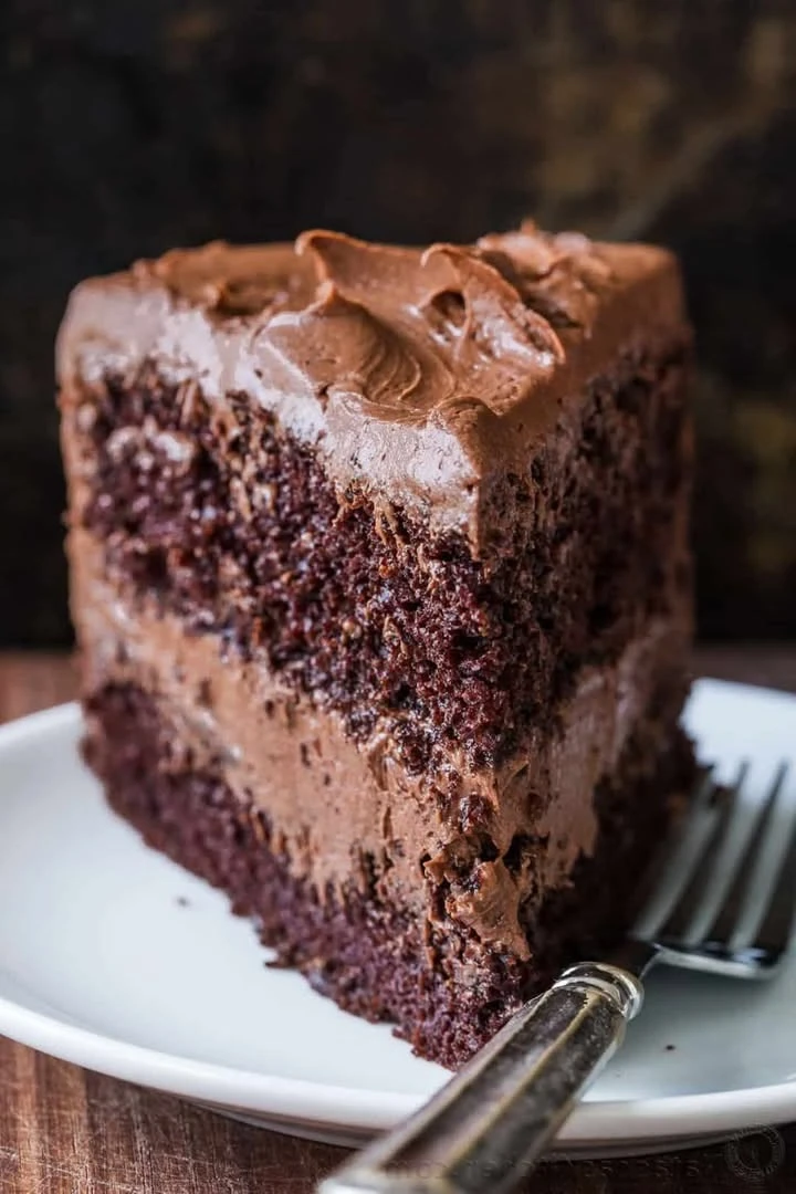 Recipe Title: Triple Chocolate Cake finished