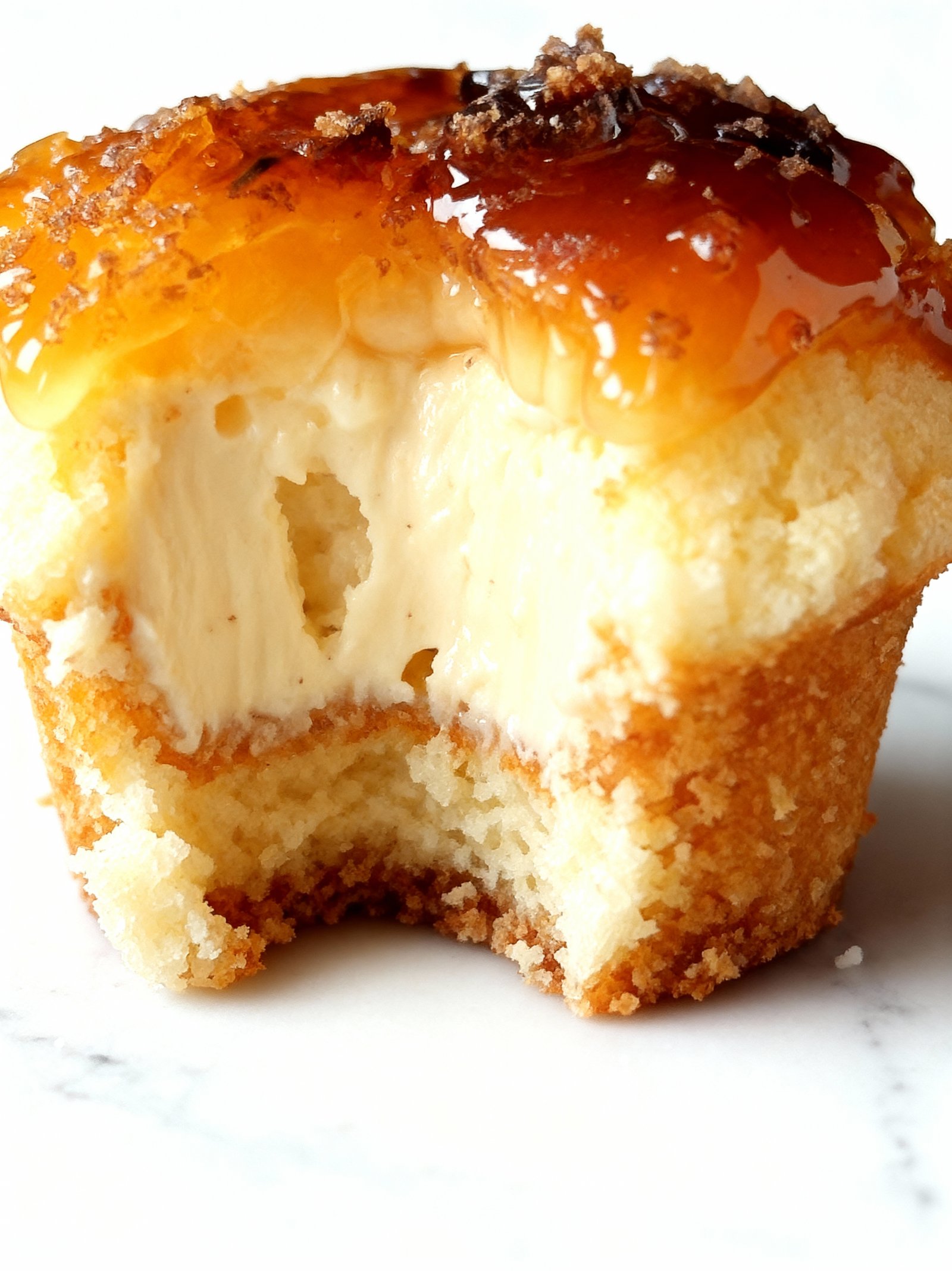 Vanilla Bean Creme Brulee Cheesecake Cupcakes finished